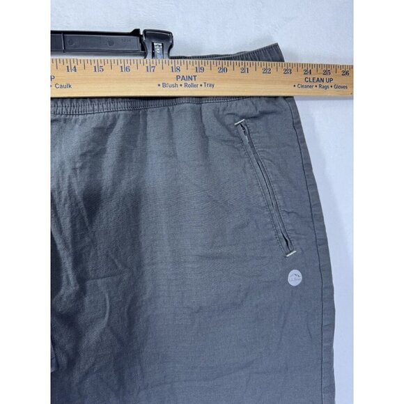 LL Bean Explorer Ripstop Shorts Mens 3XL Gray Snap Elastic Waist Drawstring - Picture 7 of 9